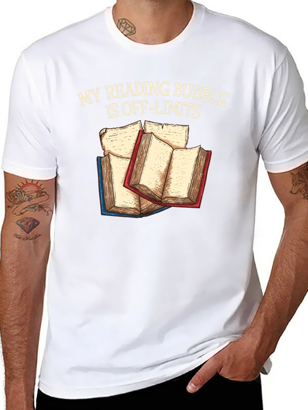 Reading Bubble T-Shirt: Off-Limits Book Lover Tee product image 7