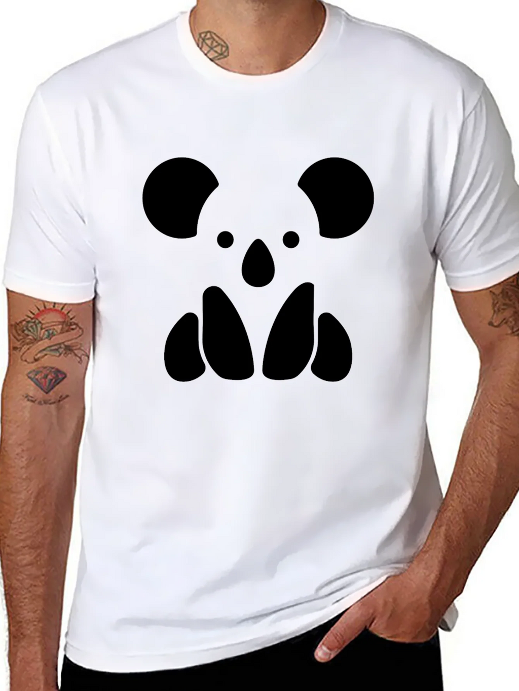 Black Graphic Tee - Koala Bear Silhouette product image 7