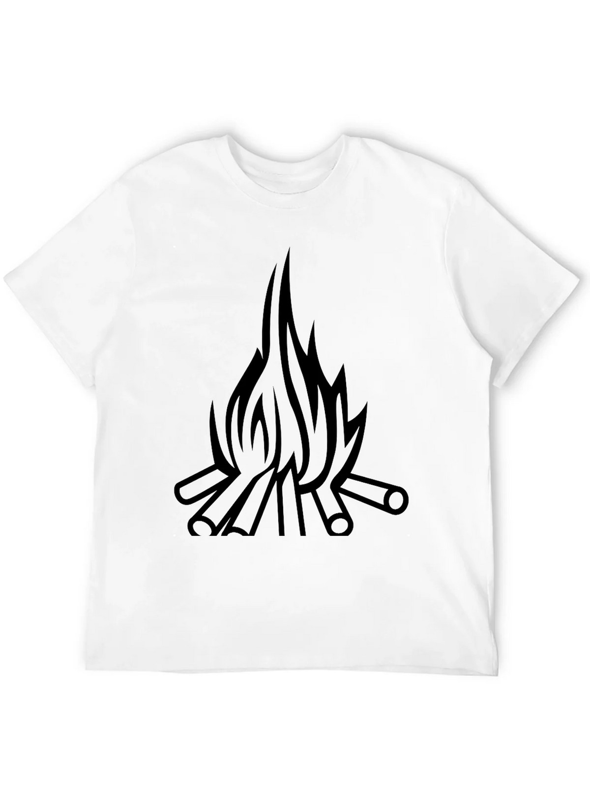 Campfire Graphic T-Shirt - Black Cotton Tee product image 11