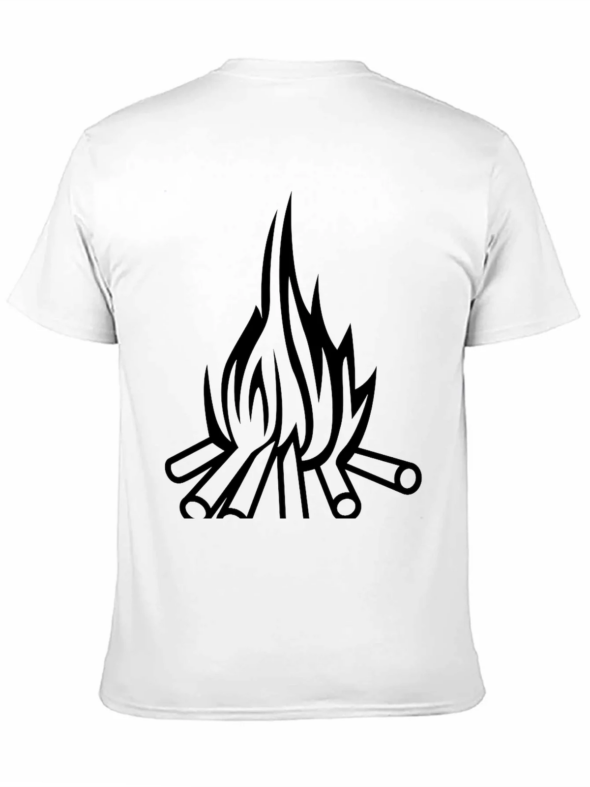 Campfire Graphic T-Shirt - Black Cotton Tee product image 10