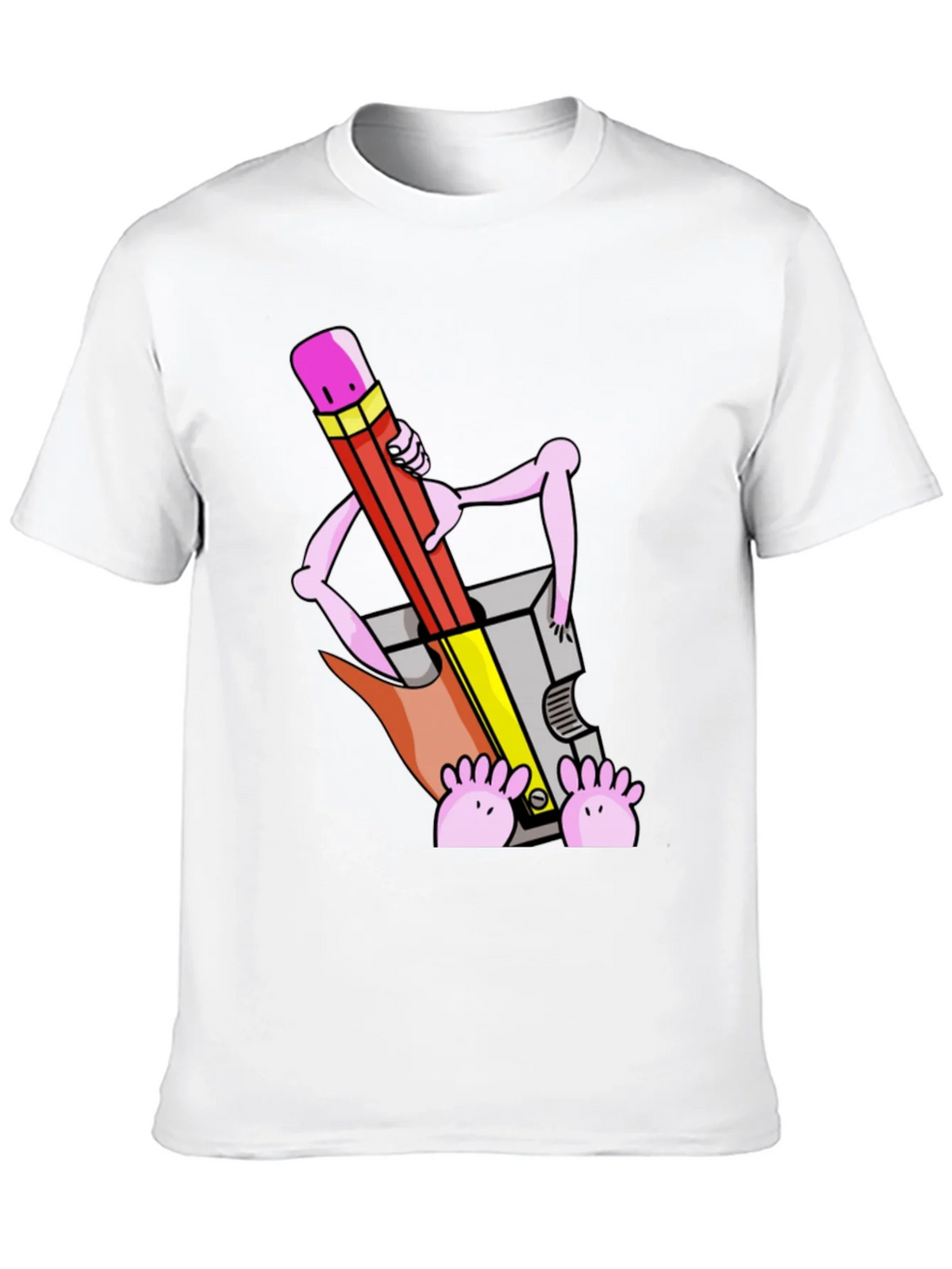 Funny Cartoon Pencil Sharpener T-Shirt product image 9