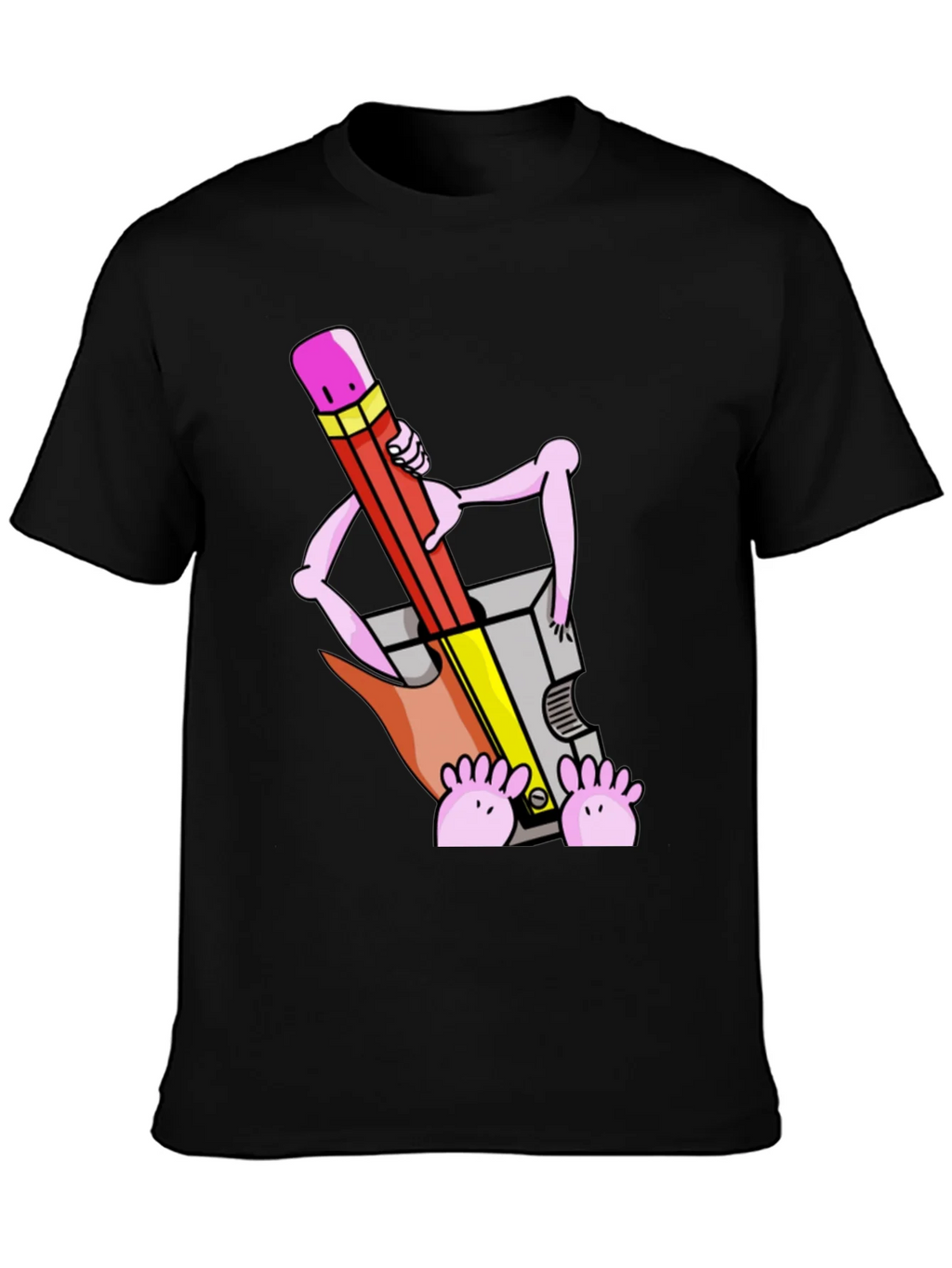 Funny Cartoon Pencil Sharpener T-Shirt product image 3