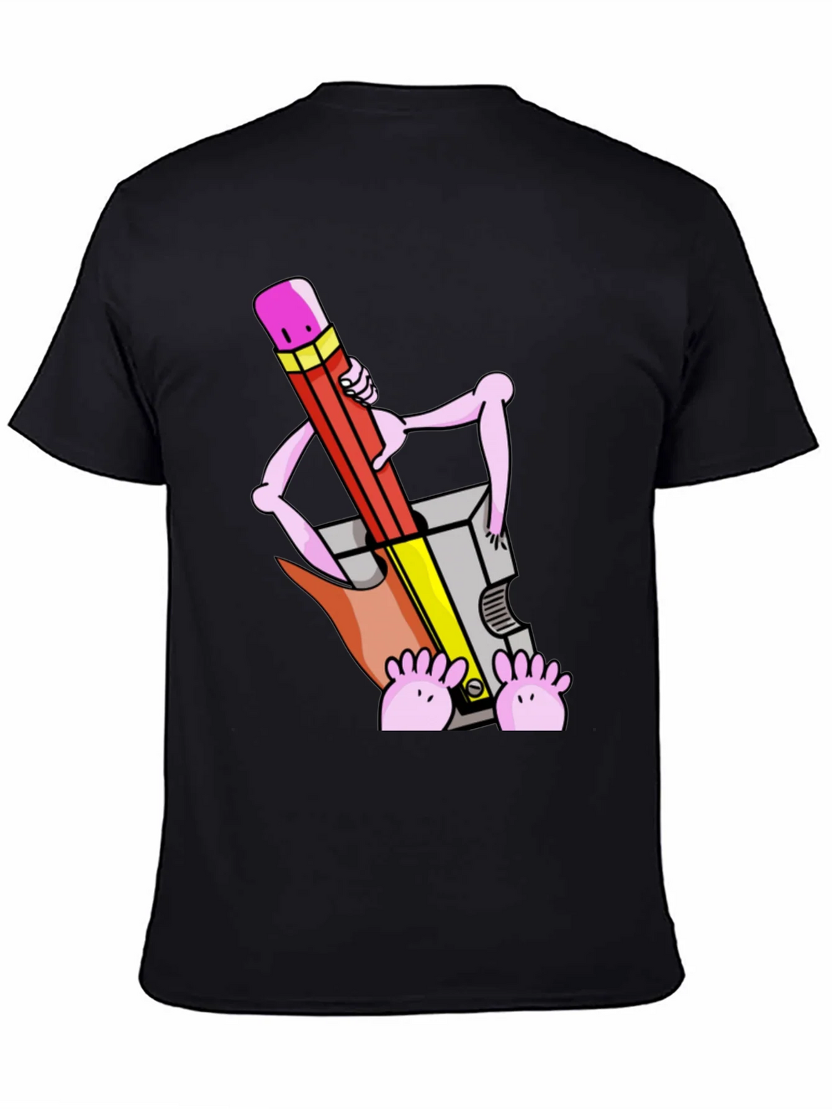 Funny Cartoon Pencil Sharpener T-Shirt product image 4