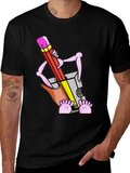 Funny Cartoon Pencil Sharpener T-Shirt product image 1