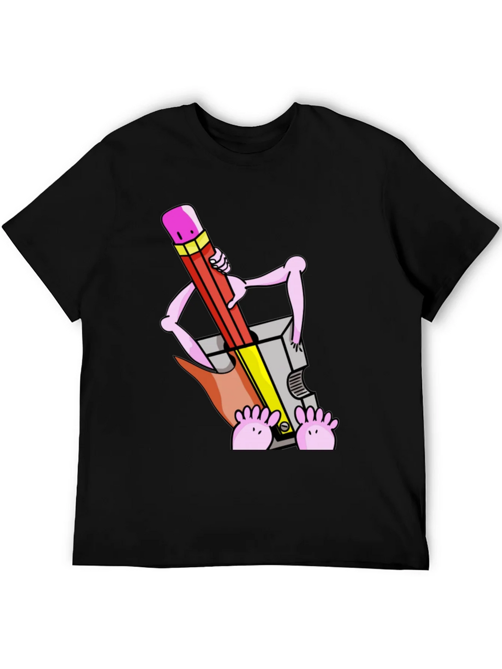 Funny Cartoon Pencil Sharpener T-Shirt product image 5