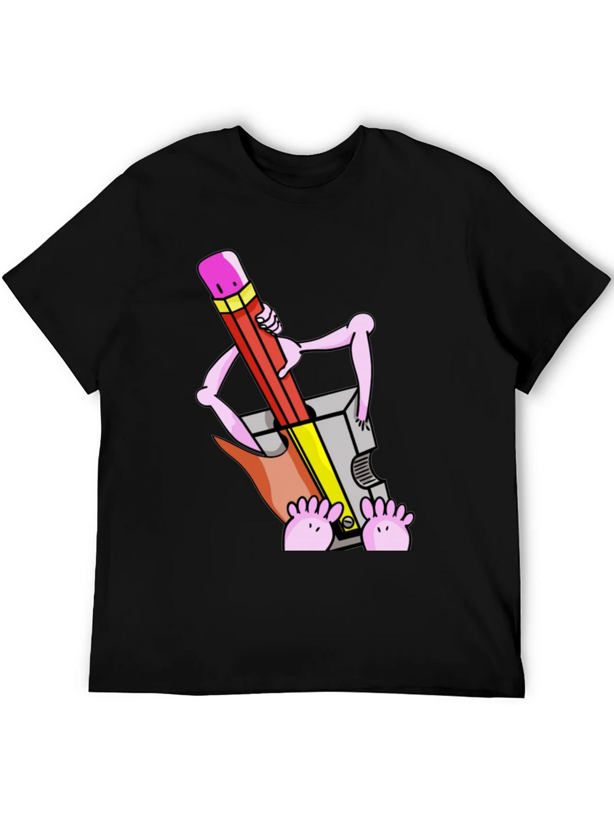 Funny Cartoon Pencil Sharpener T-Shirt product image 5