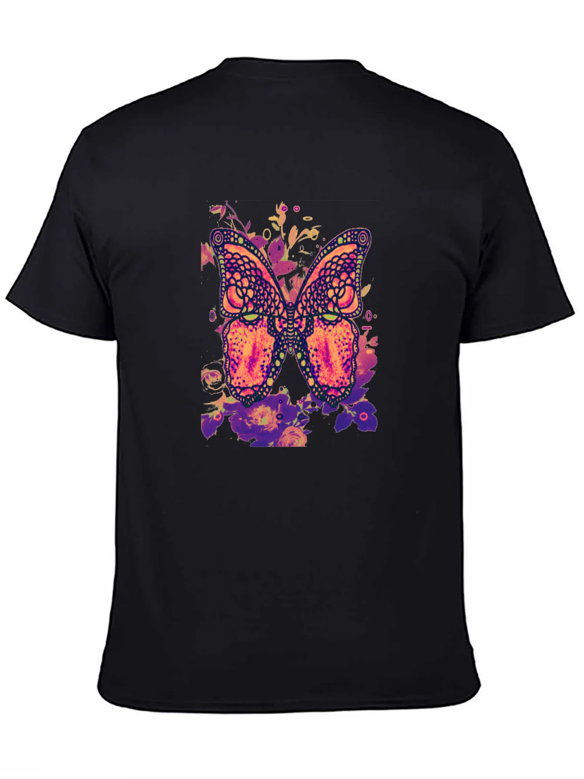 Butterfly Floral Graphic Print T-Shirt product image 4