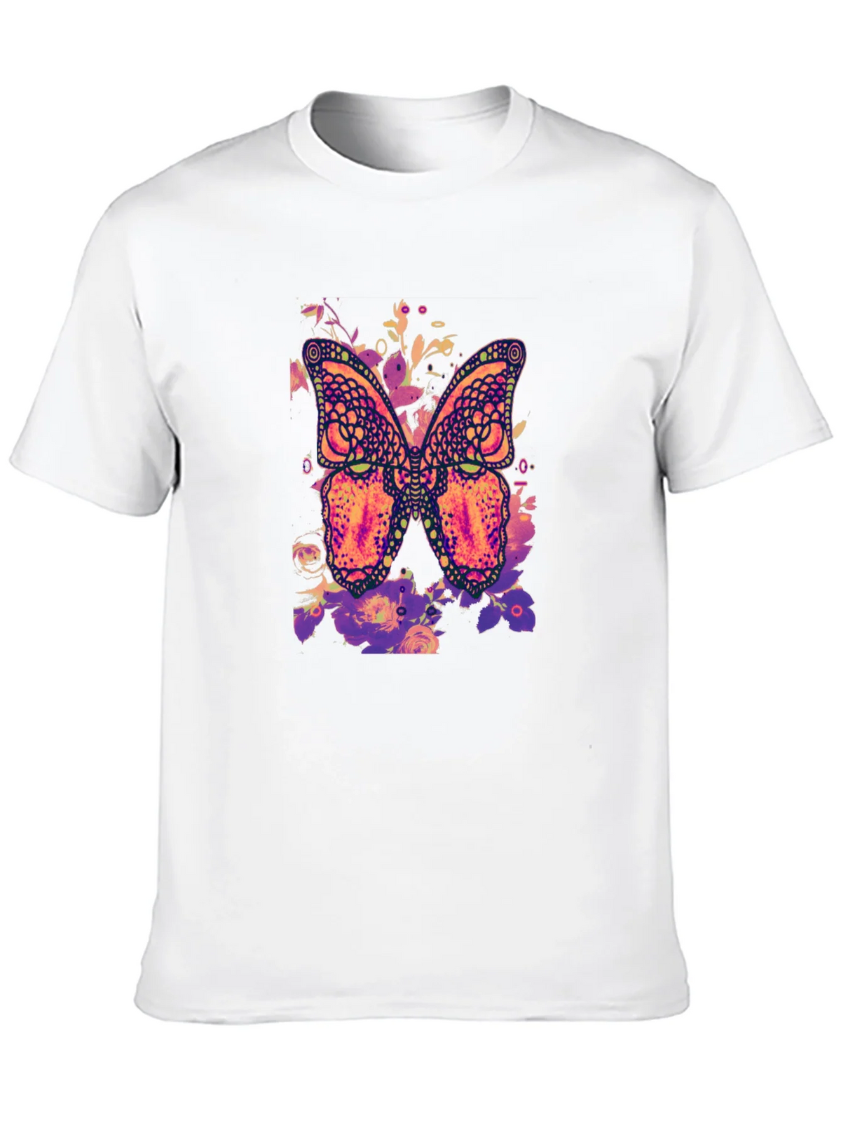 Butterfly Floral Graphic Print T-Shirt product image 9
