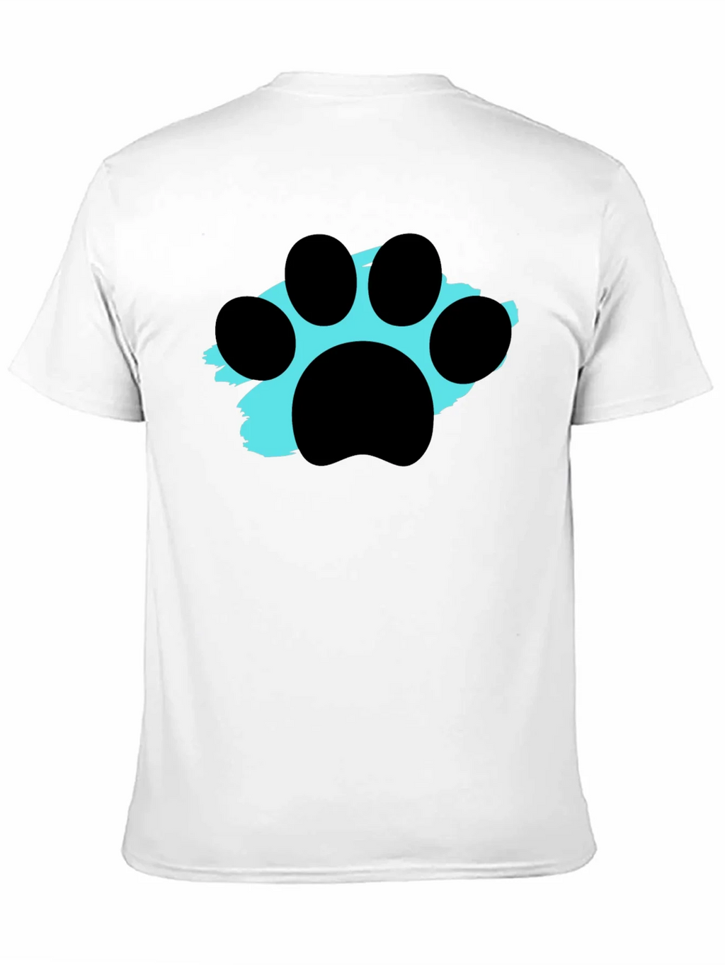 Paw Print Graphic Tee - Black Crewneck T-Shirt product image 10