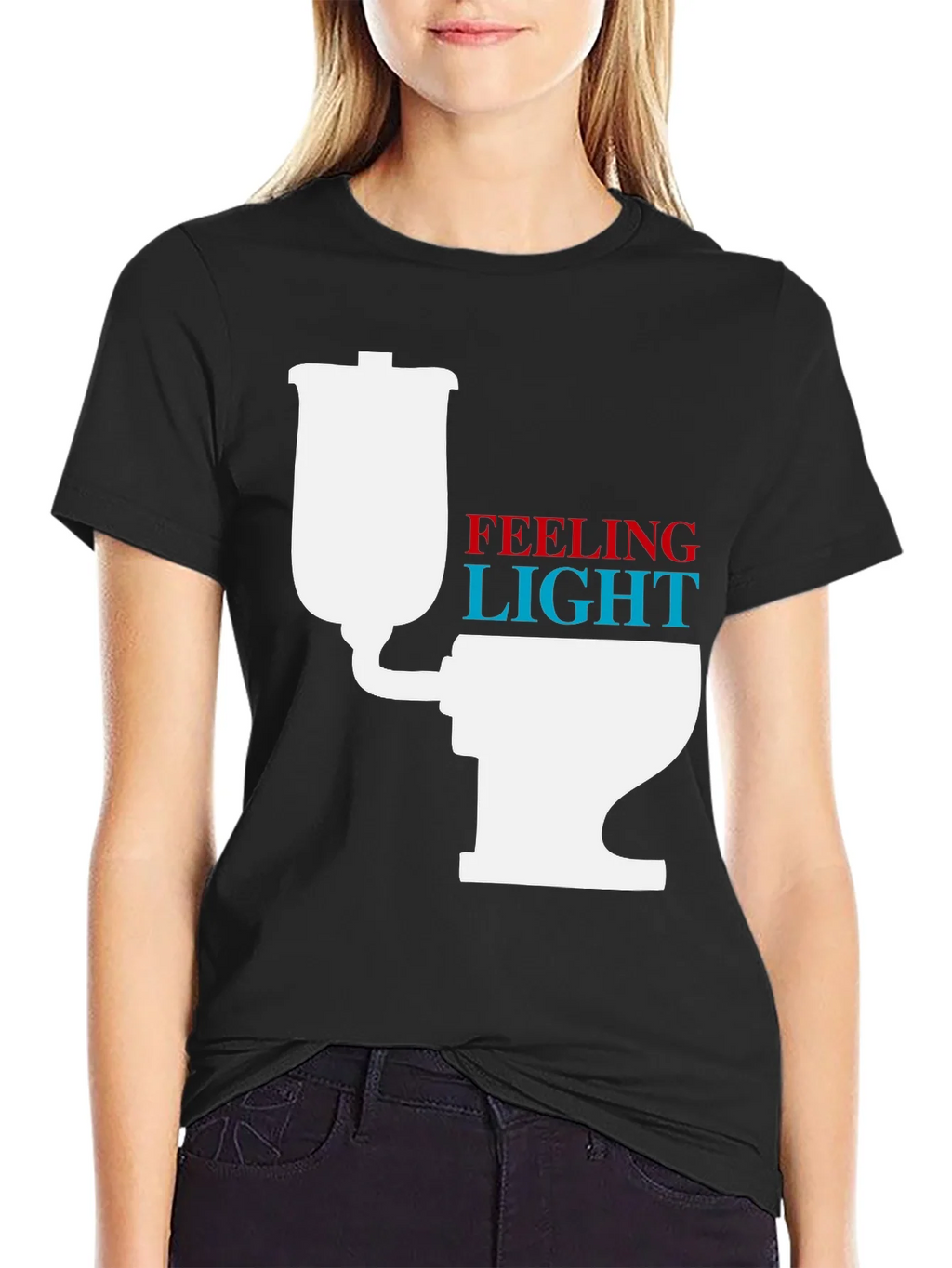 Feeling Light Funny Toilet Humor T-Shirt product image 2