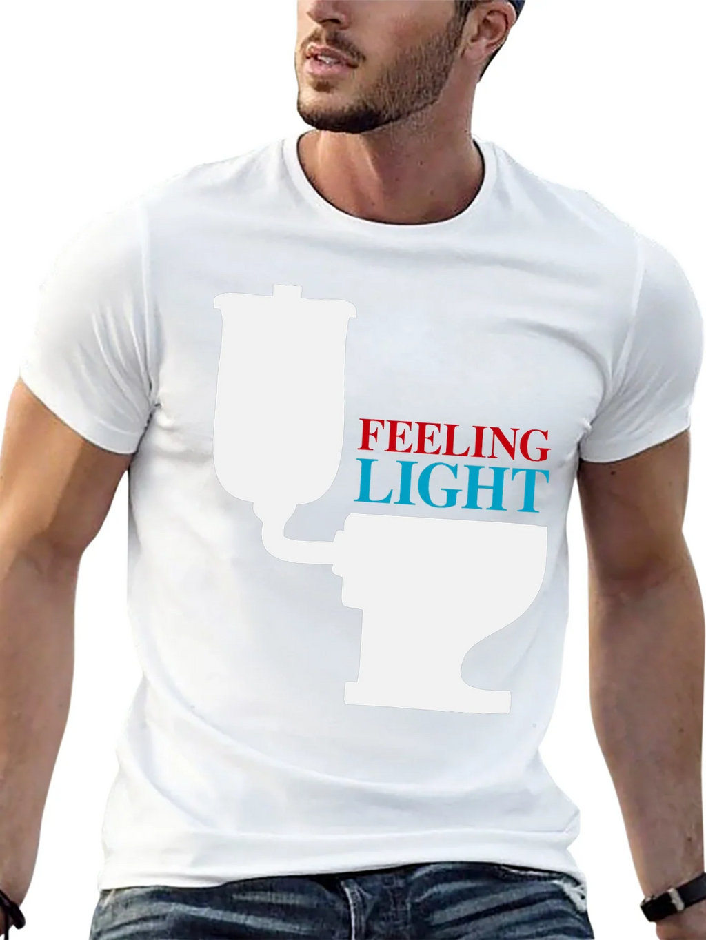 Feeling Light Funny Toilet Humor T-Shirt product image 12