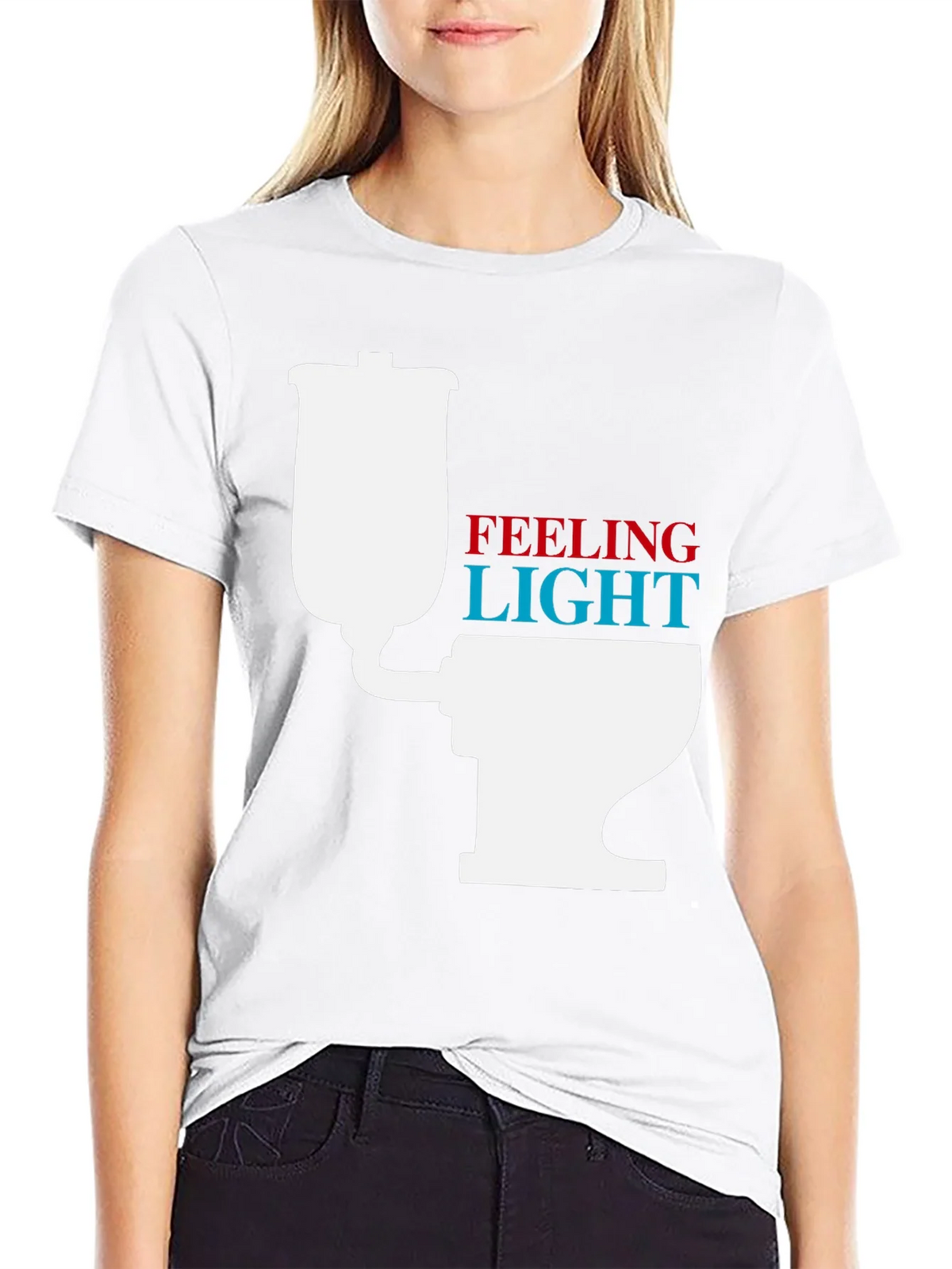 Feeling Light Funny Toilet Humor T-Shirt product image 8
