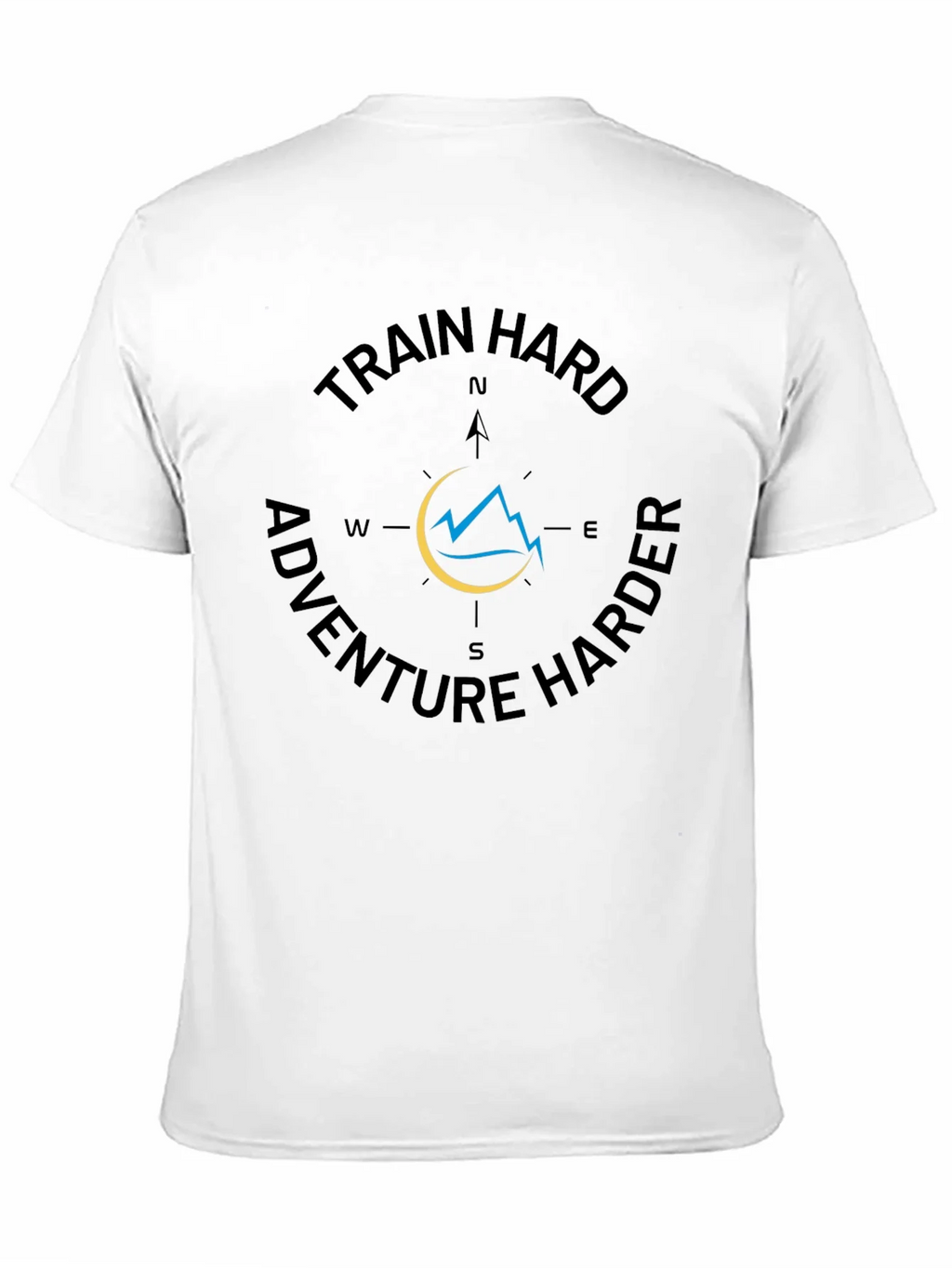 Train Hard Adventure Harder Black Graphic Tee product image 10