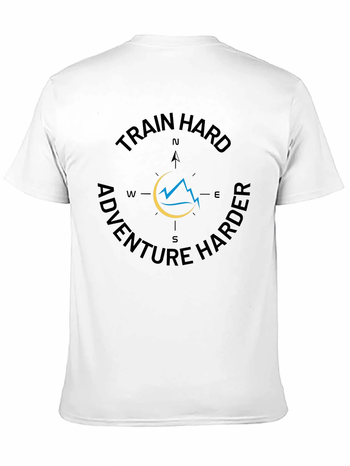 Train Hard Adventure Harder Black Graphic Tee product image 10