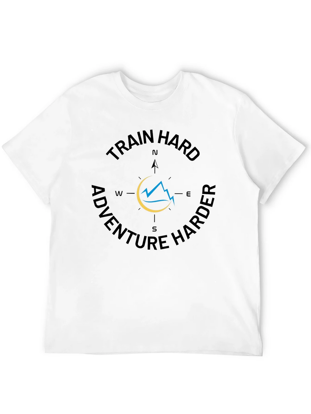 Train Hard Adventure Harder Black Graphic Tee product image 11