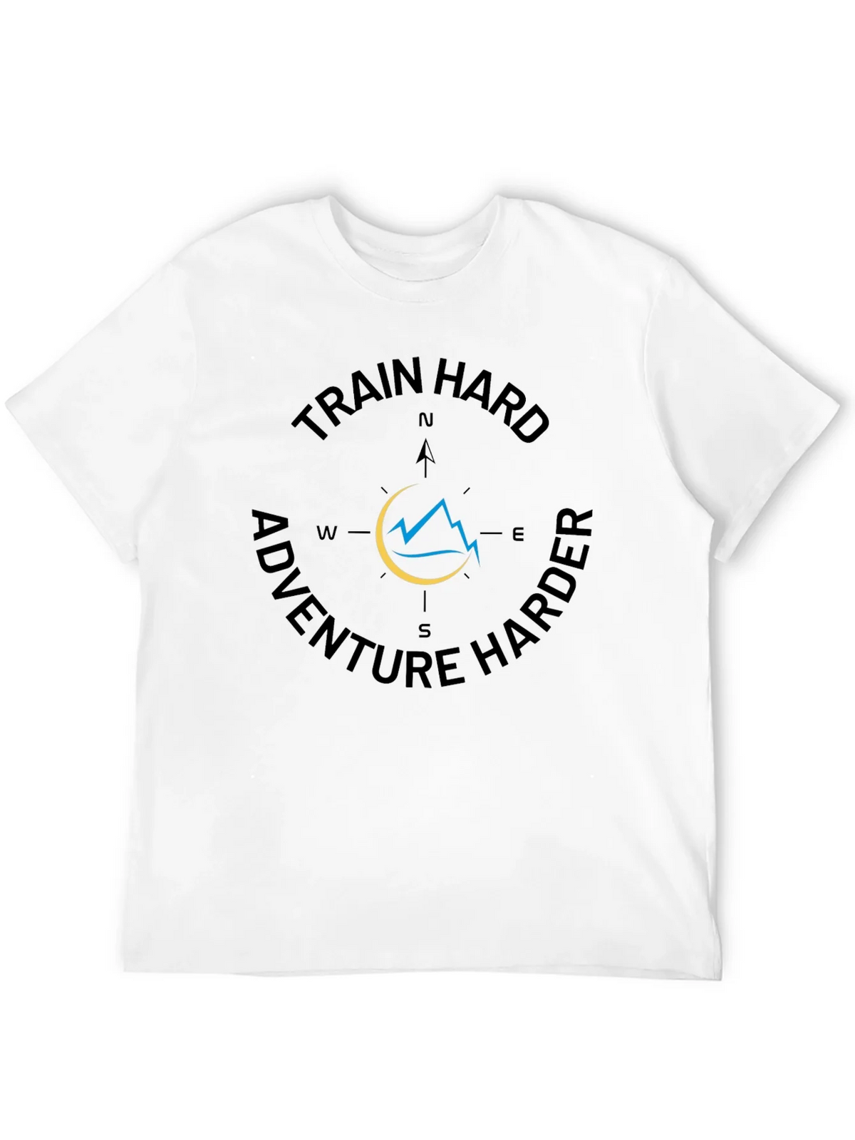 Train Hard Adventure Harder Black Graphic Tee product image 11
