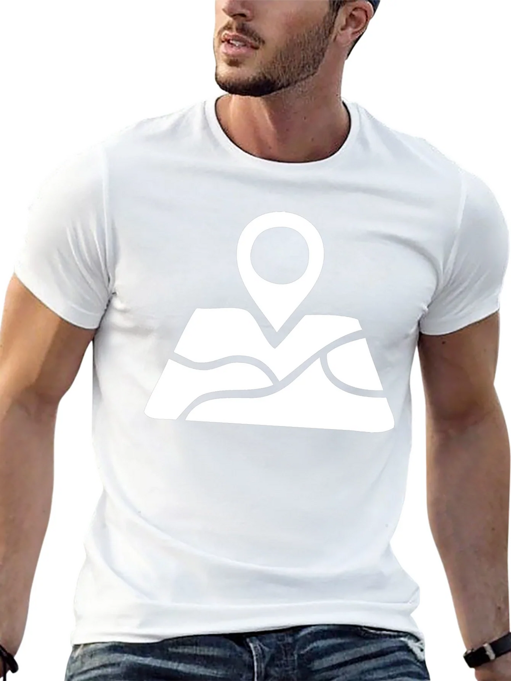 Map Pin Black T-Shirt - Adventure Awaits product image 12