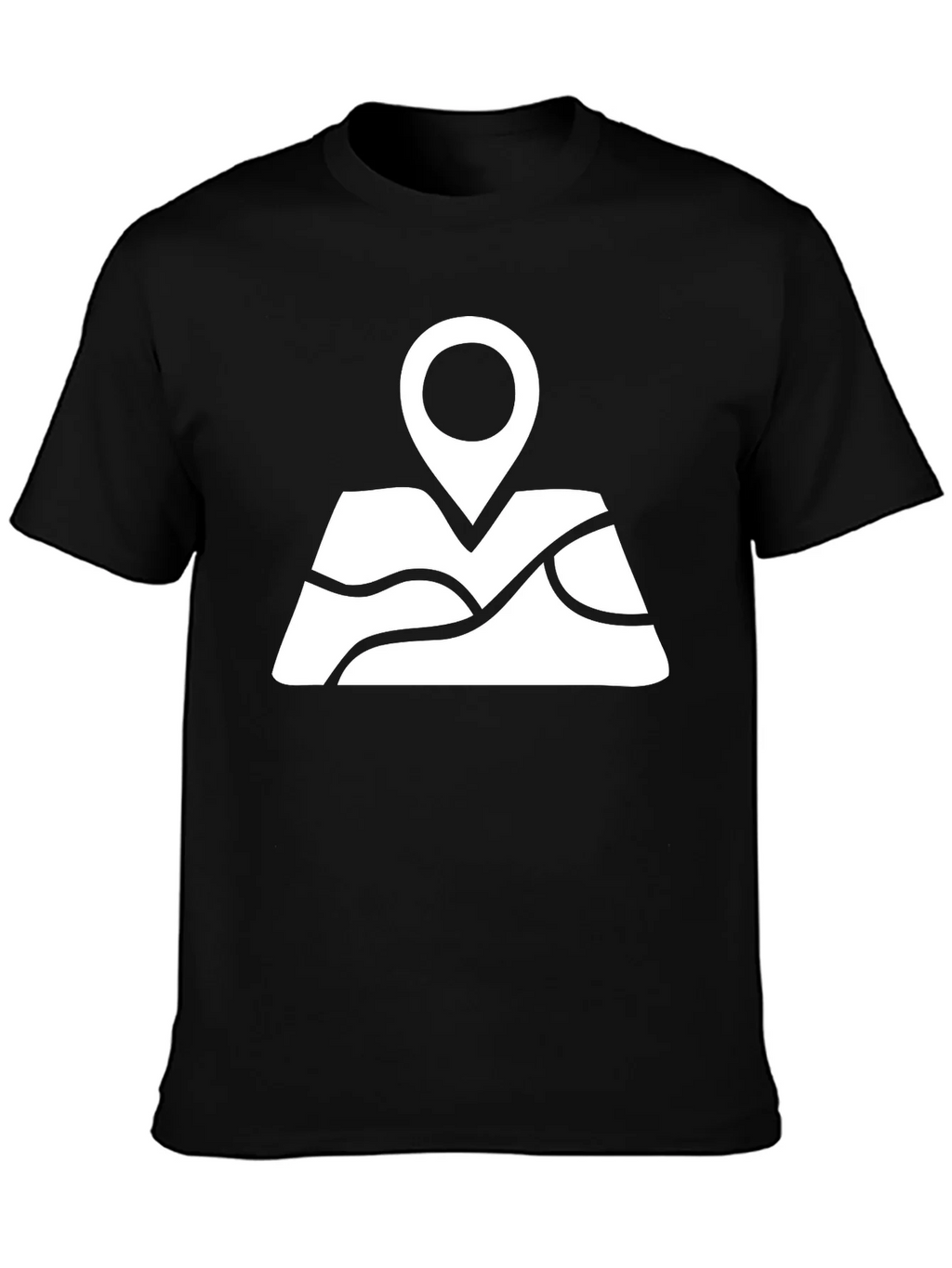 Map Pin Black T-Shirt - Adventure Awaits product image 3