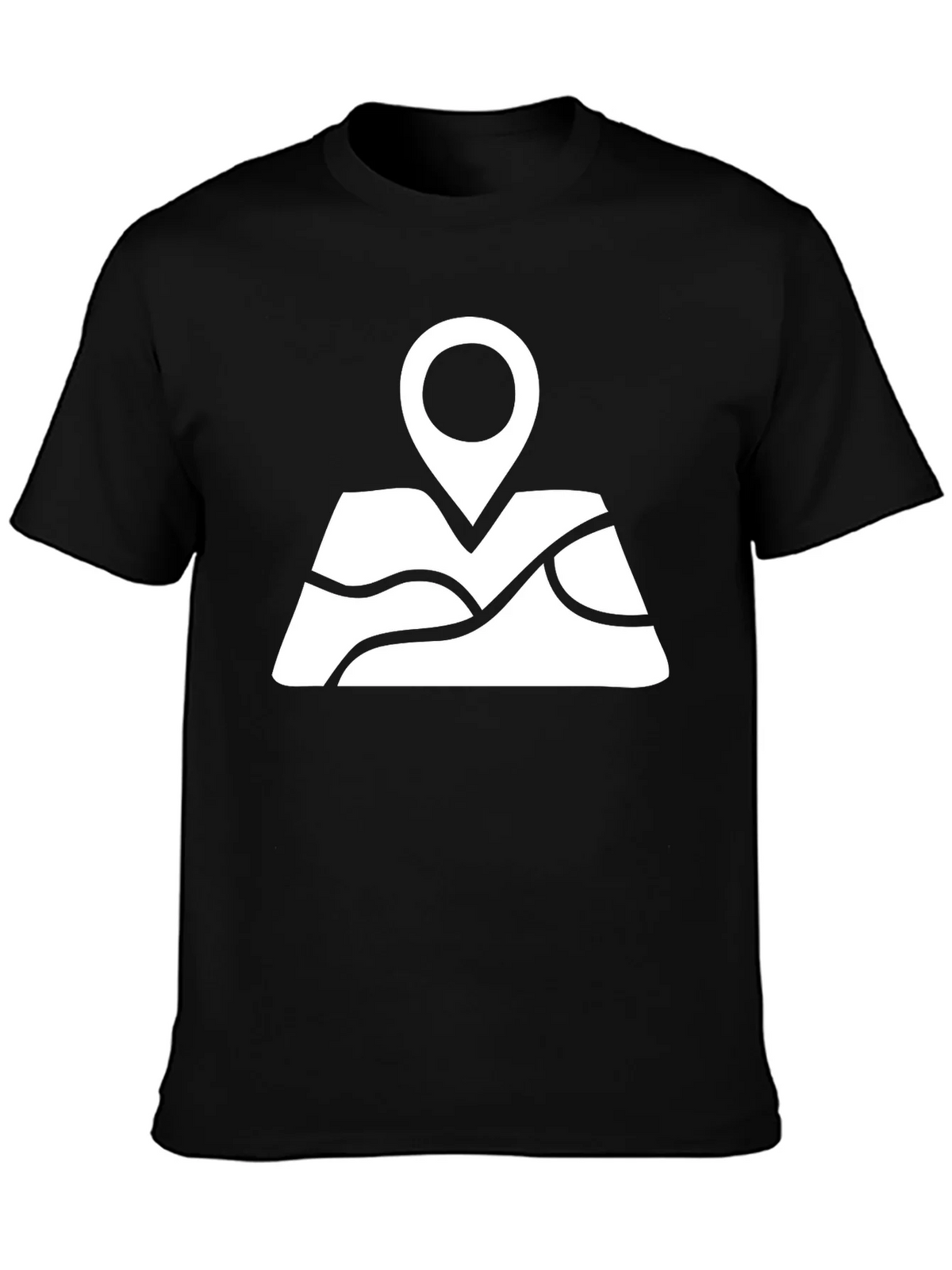 Map Pin Black T-Shirt - Adventure Awaits product image 3