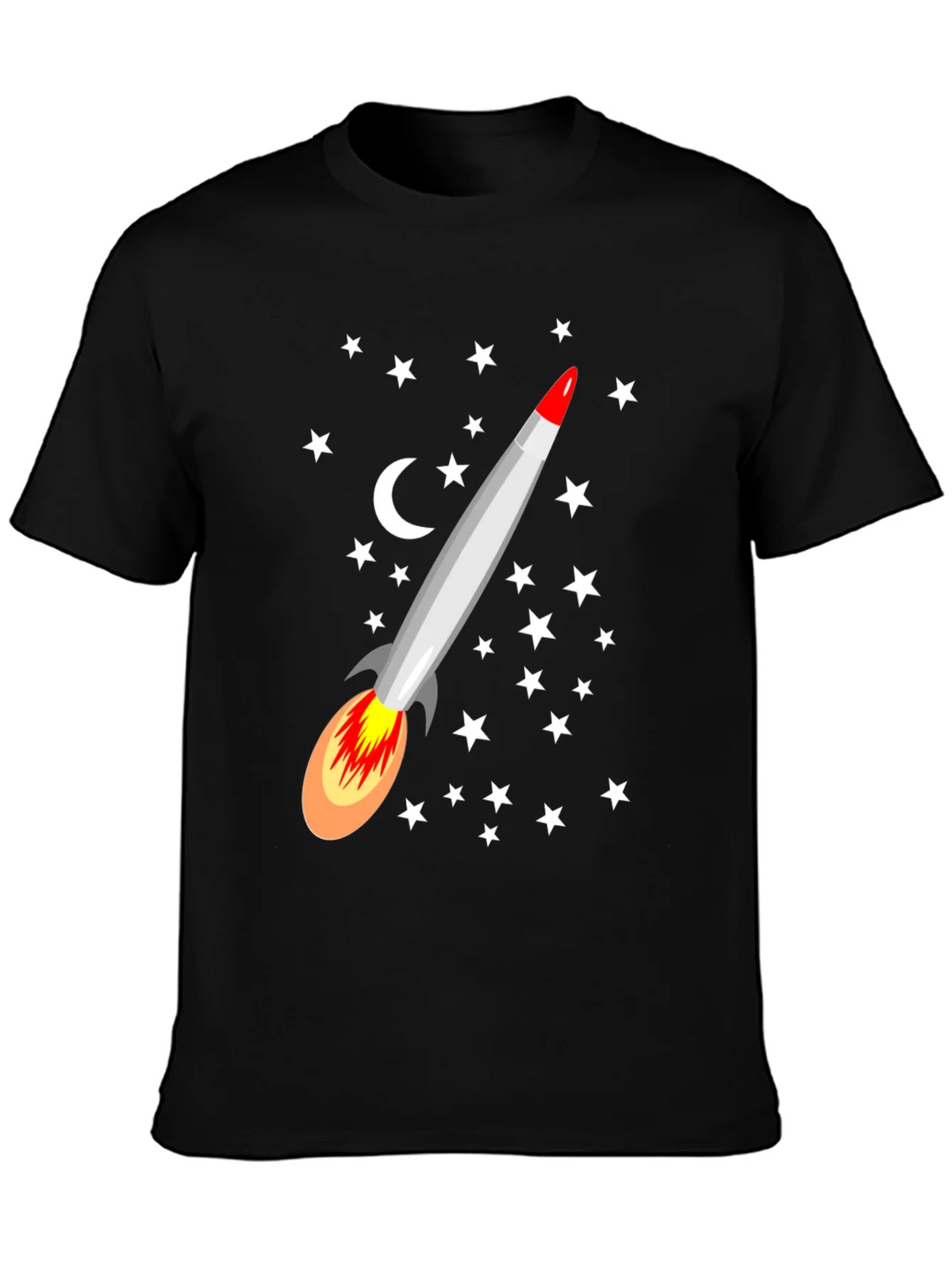 Rocket Starry Night Graphic T-Shirt product image 3