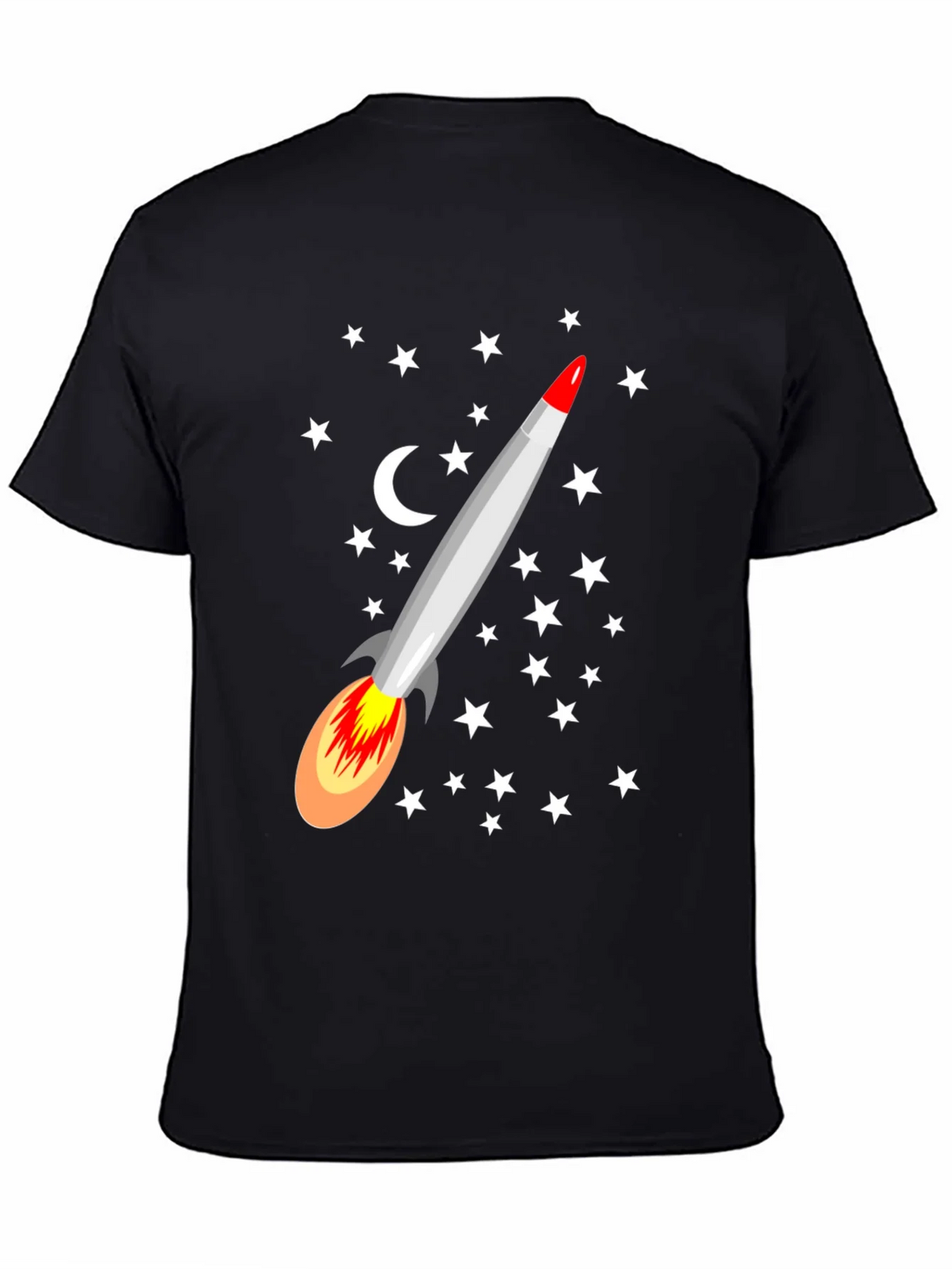 Rocket Starry Night Graphic T-Shirt product image 4