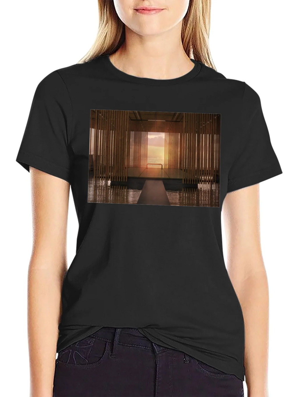 Modern Zen Architectural T-Shirt product image 1