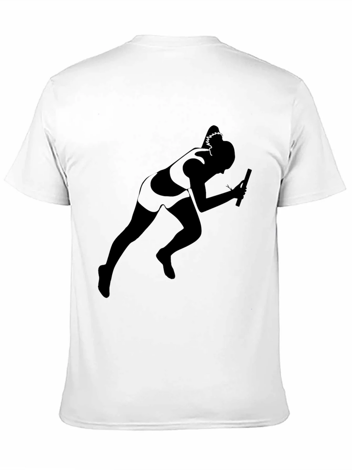 Runner Silhouette T-Shirt - Black Cotton Tee product image 10