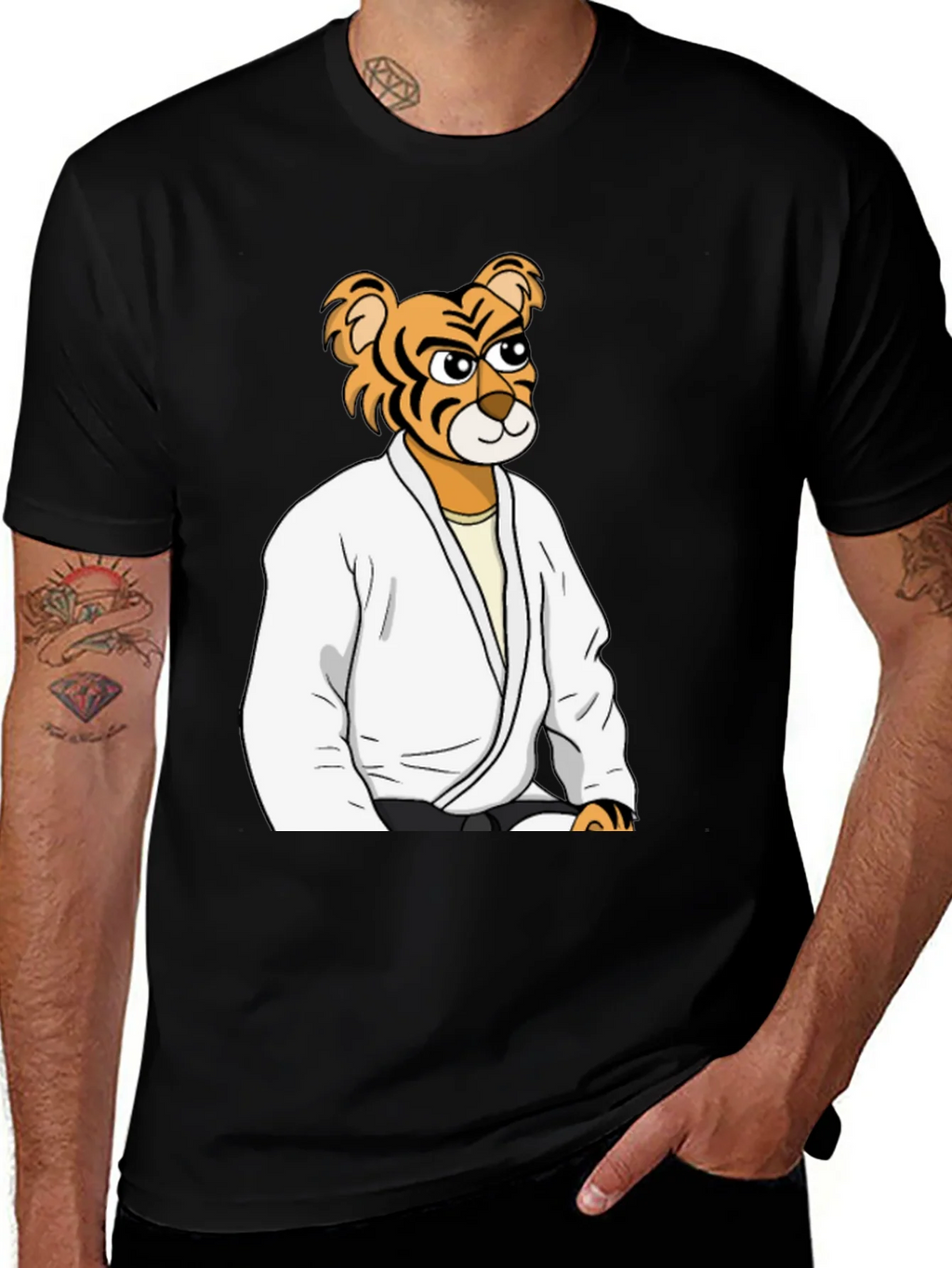 Tiger Jiu-Jitsu Black T-Shirt product image 1