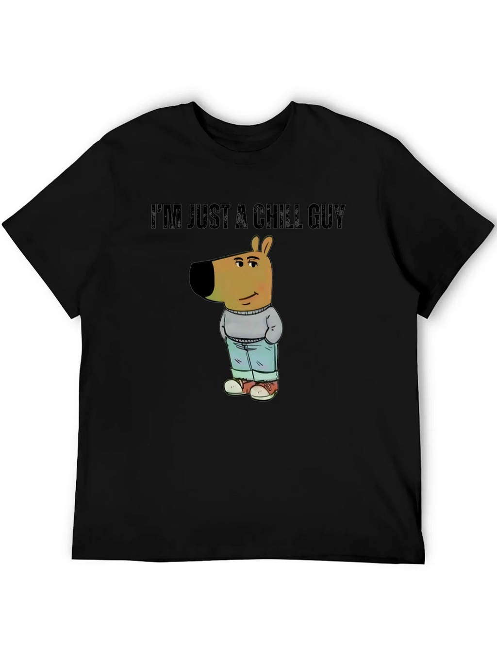 Chill Guy Cartoon Dog T-Shirt product image 5
