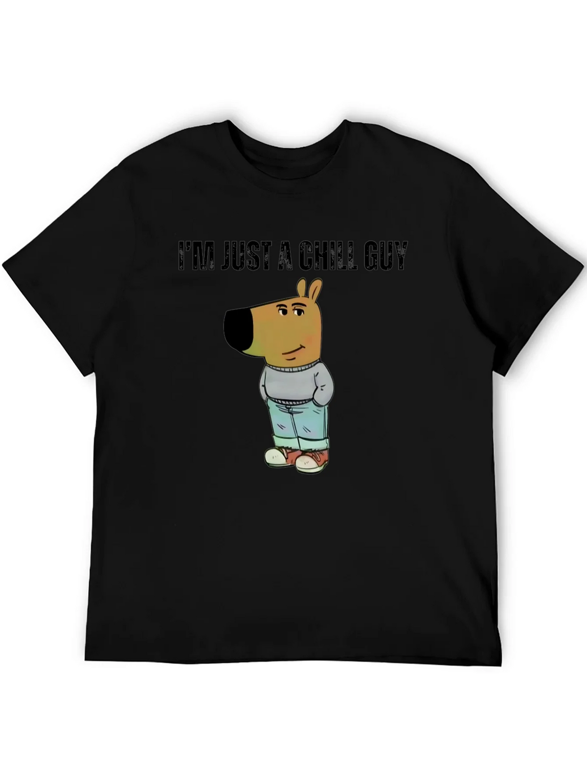 Chill Guy Cartoon Dog T-Shirt product image 5