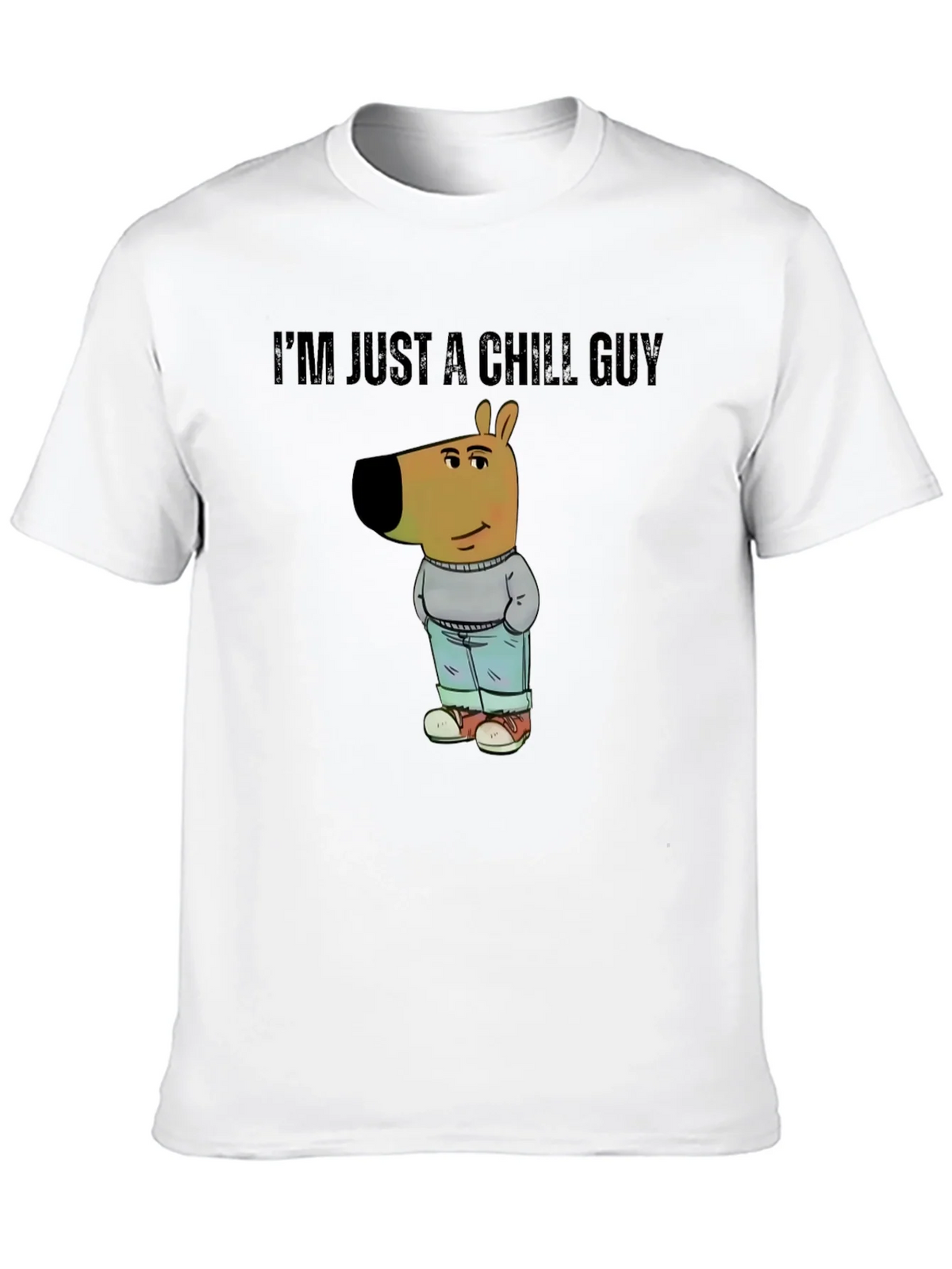 Chill Guy Cartoon Dog T-Shirt product image 9