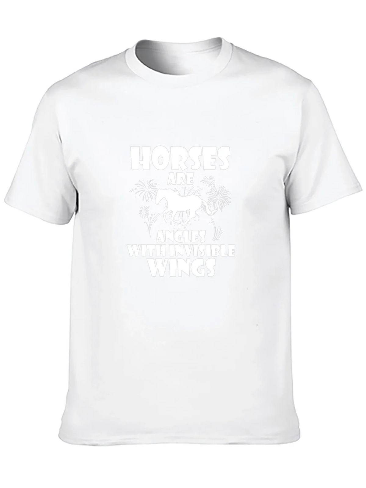 Horses Are Angles With Invisible Wings Black T-Shirt product image 9
