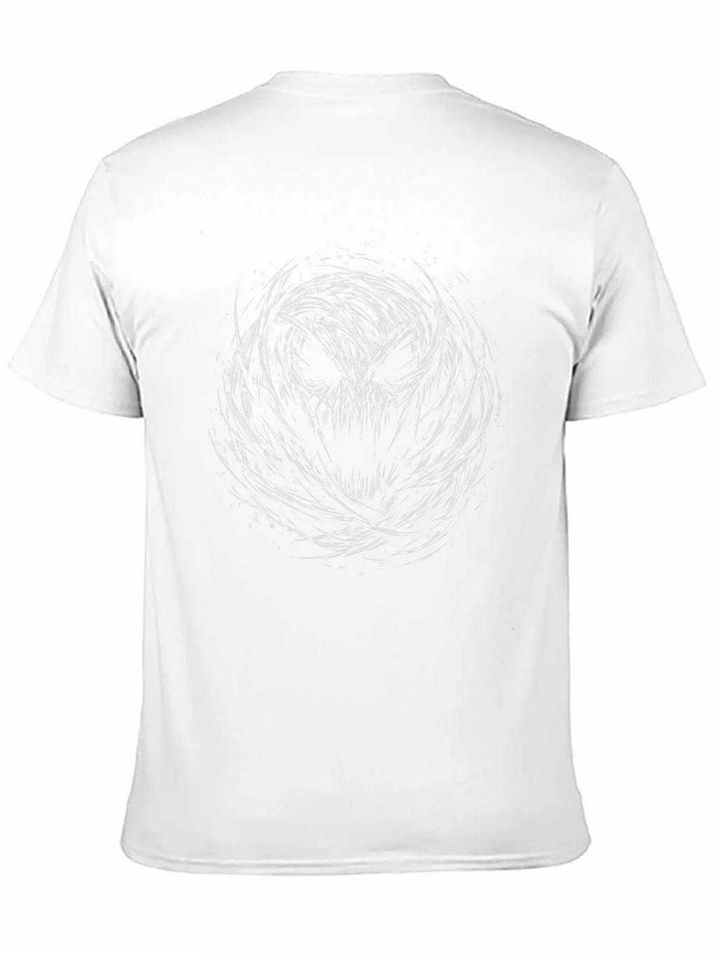 Mens Black T-Shirt with Abstract Skull Design product image 10