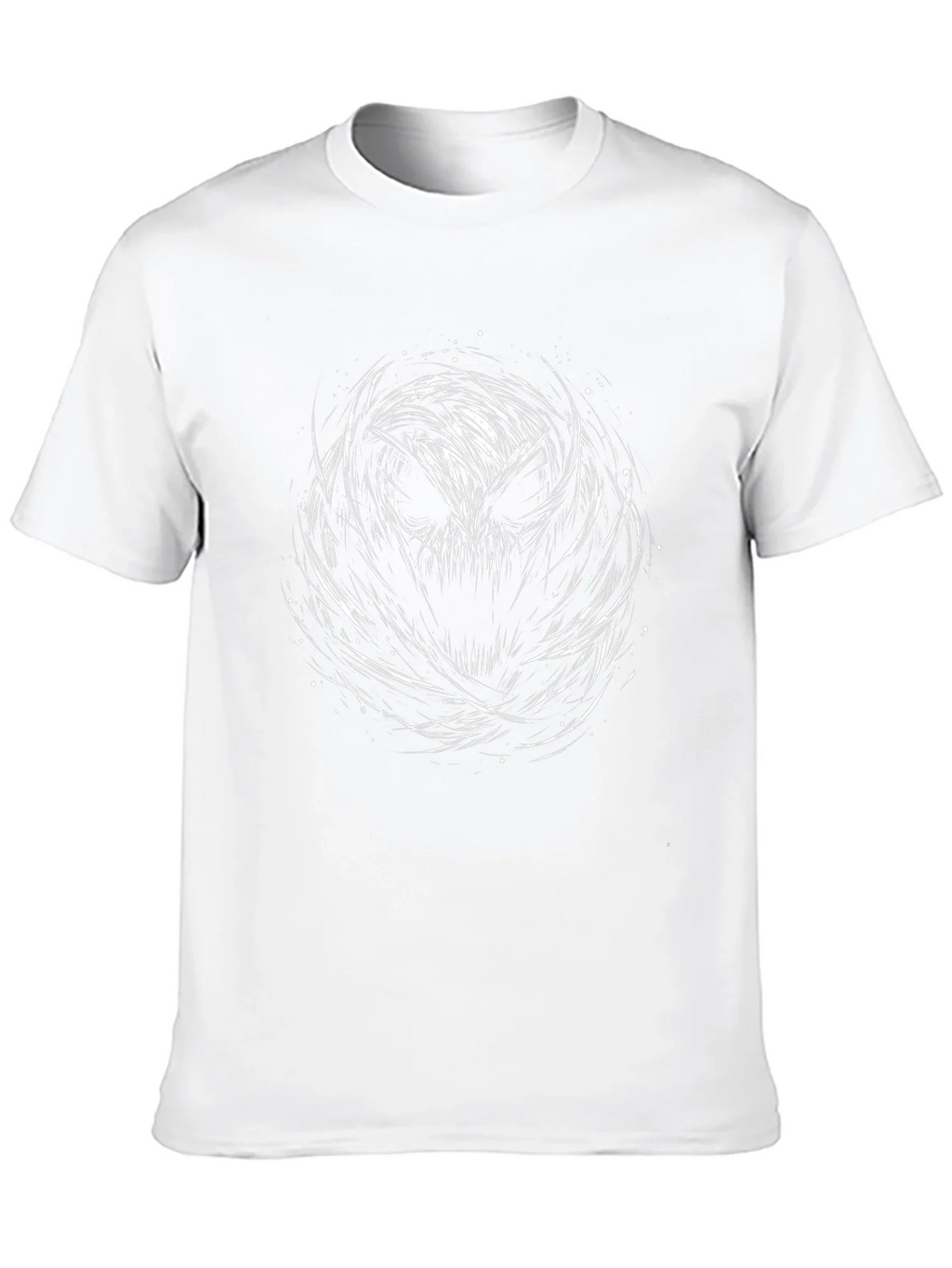 Mens Black T-Shirt with Abstract Skull Design product image 9
