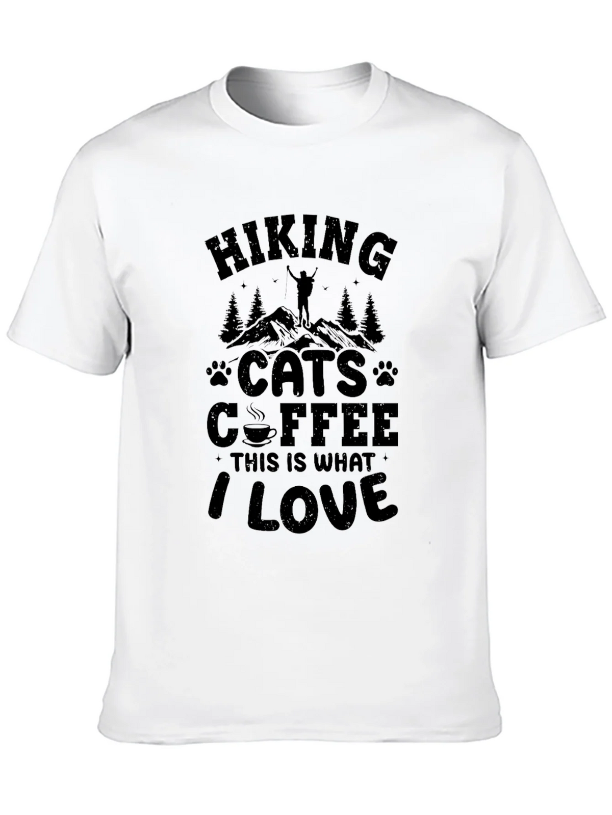 Hiking Cats Coffee Lover T-Shirt product image 9