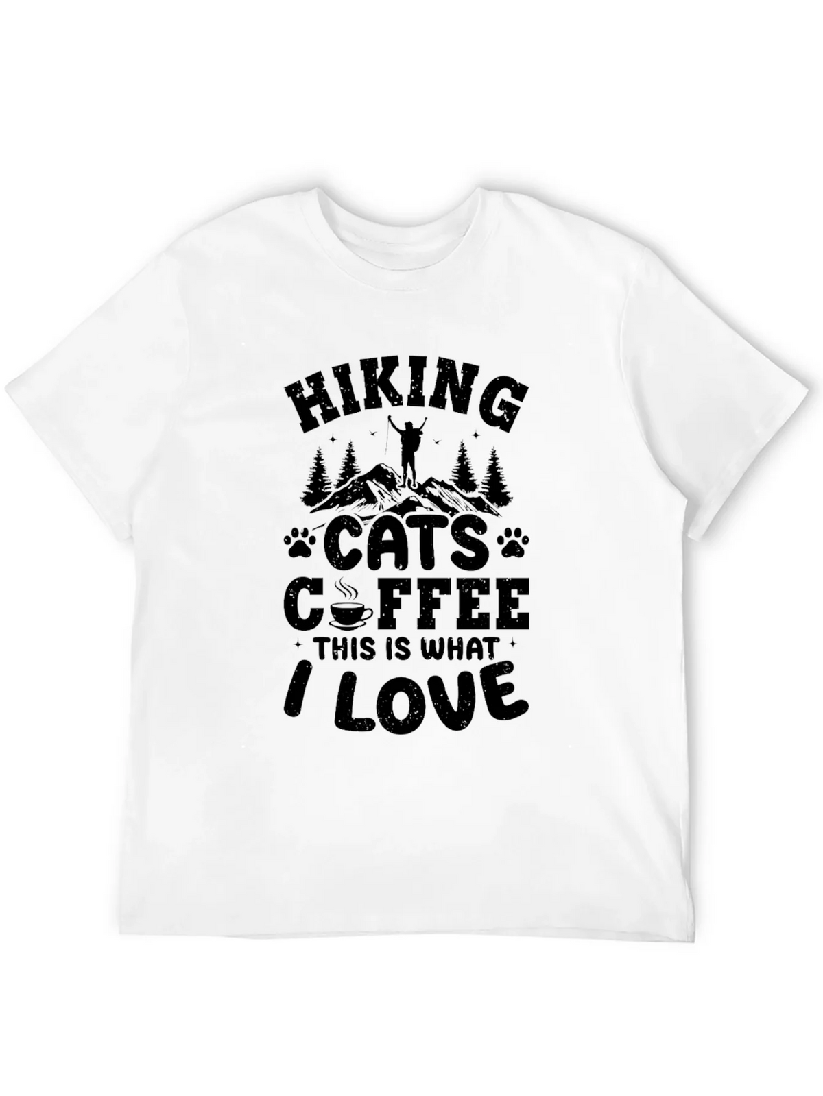 Hiking Cats Coffee Lover T-Shirt product image 11