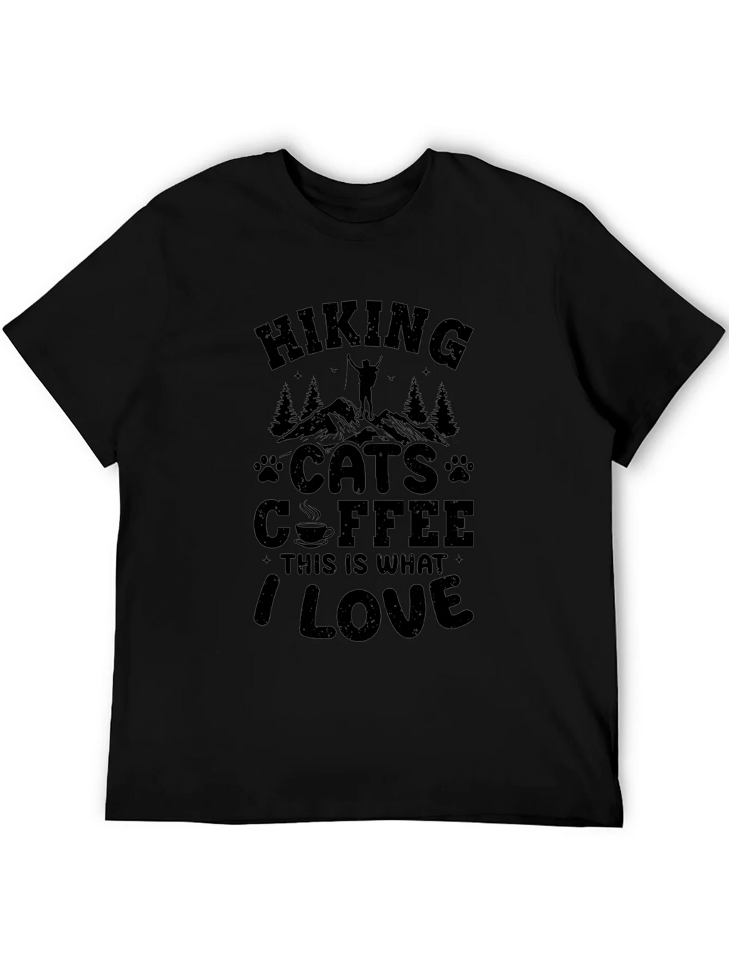 Hiking Cats Coffee Lover T-Shirt product image 5