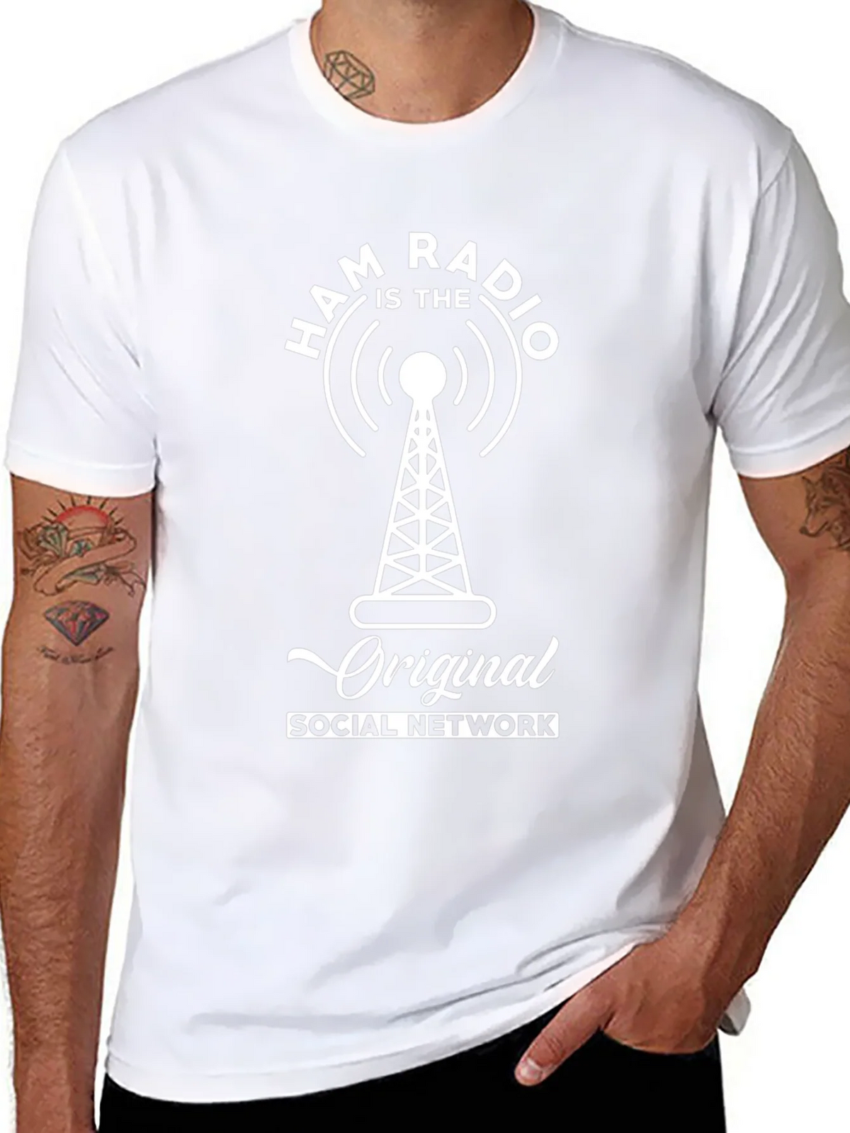 Ham Radio Original Social Network Graphic Tee product image 7