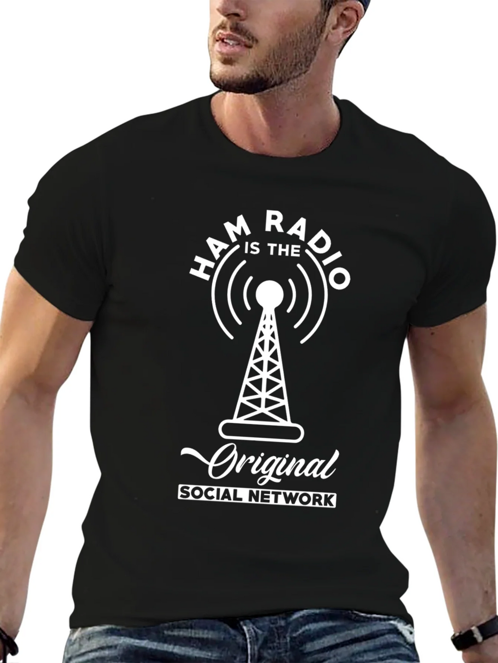Ham Radio Original Social Network Graphic Tee product image 6