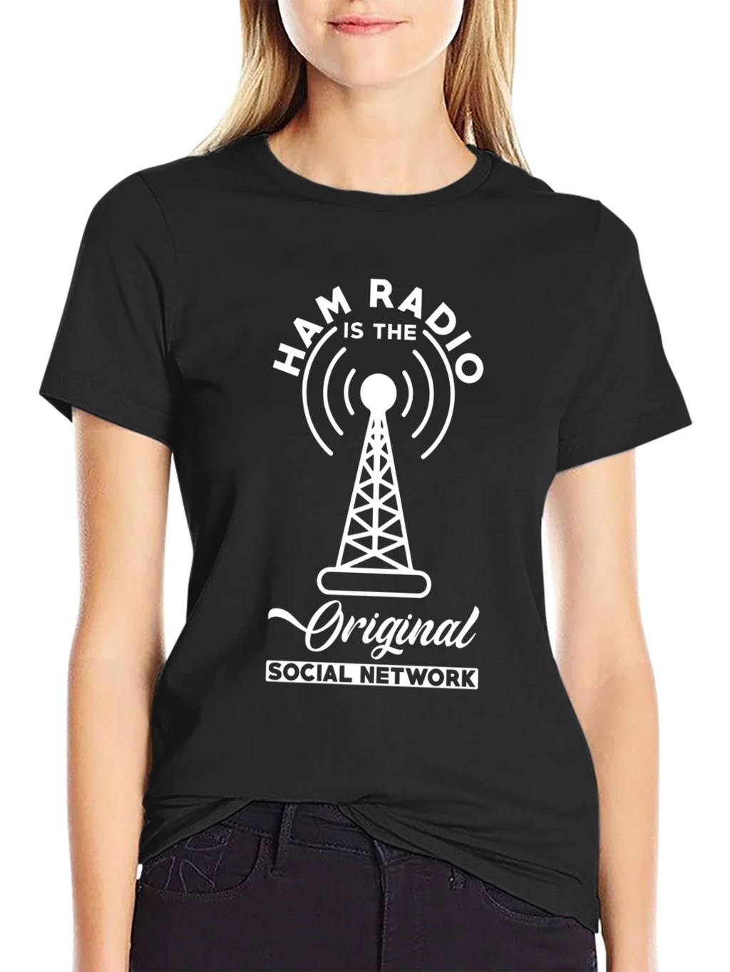 Ham Radio Original Social Network Graphic Tee product image 2