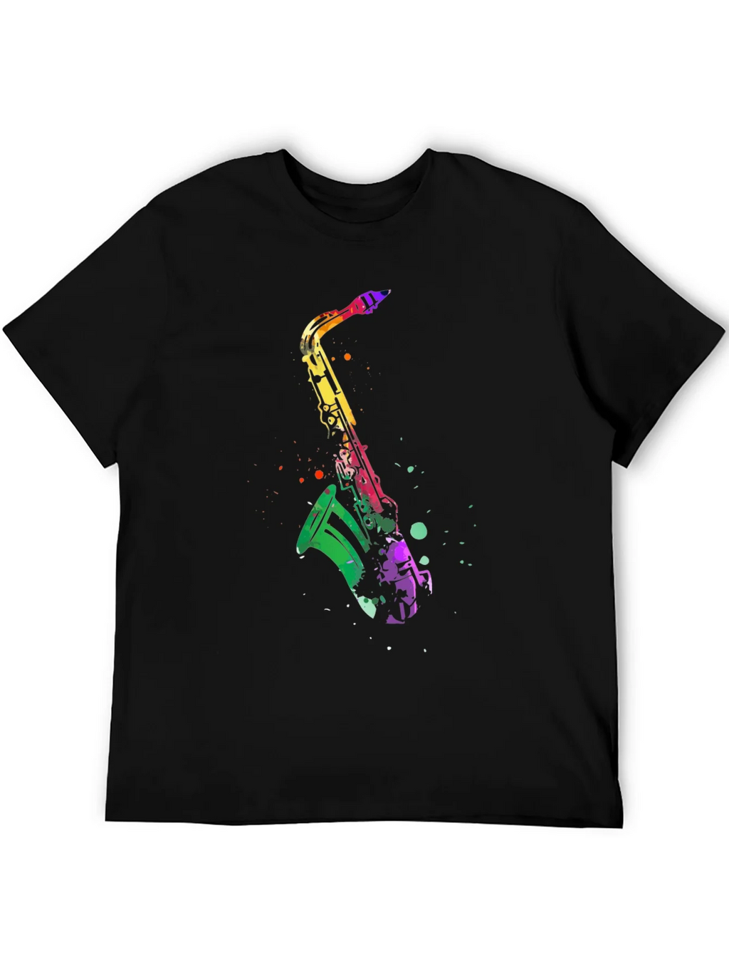 Colorful Saxophone Graphic T-Shirt product image 3