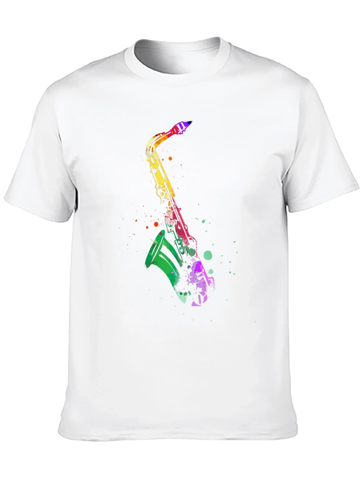 Colorful Saxophone Graphic T-Shirt product image 7