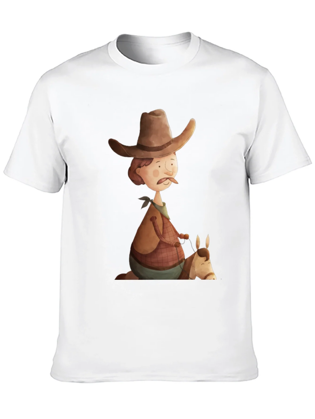 Cartoon Cowboy Graphic Tee - Unique Design! product image 9