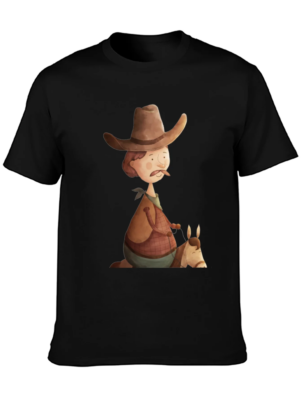 Cartoon Cowboy Graphic Tee - Unique Design! product image 3