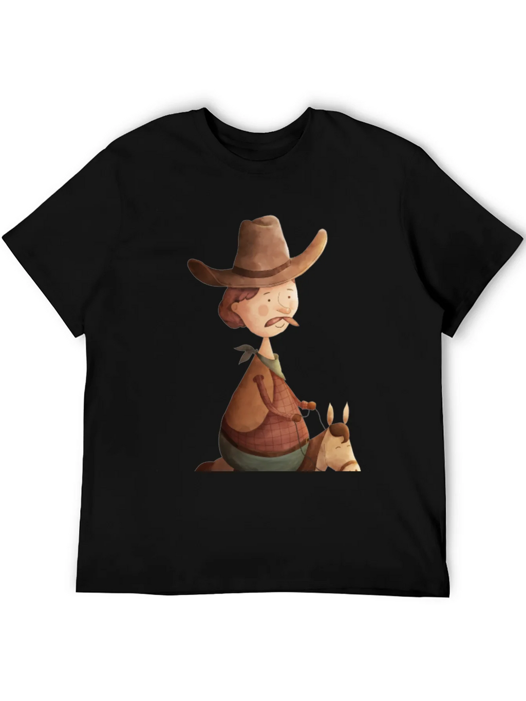 Cartoon Cowboy Graphic Tee - Unique Design! product image 5