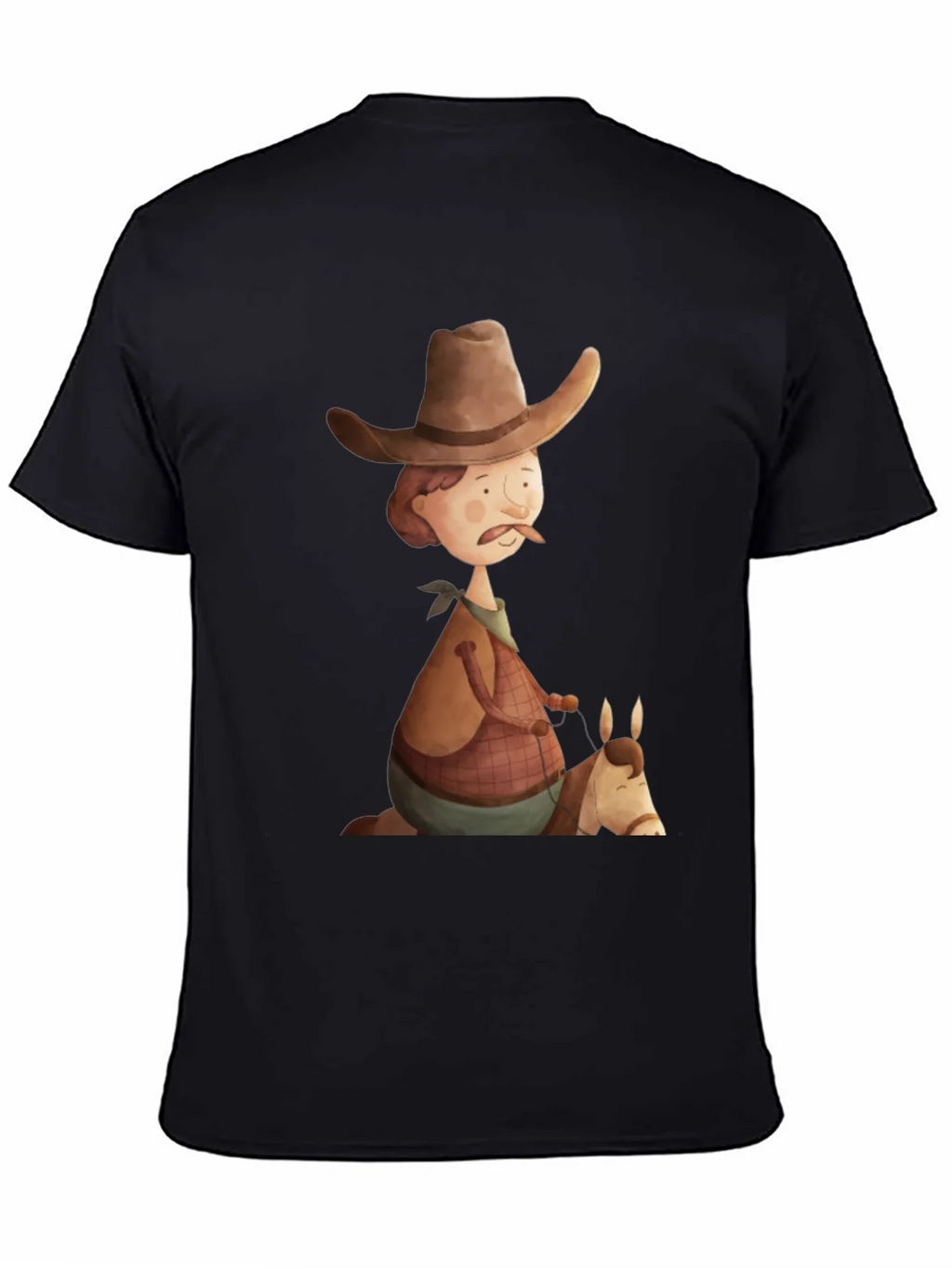 Cartoon Cowboy Graphic Tee - Unique Design! product image 4