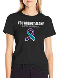 Suicide Awareness Ribbon Graphic Tee product image 1