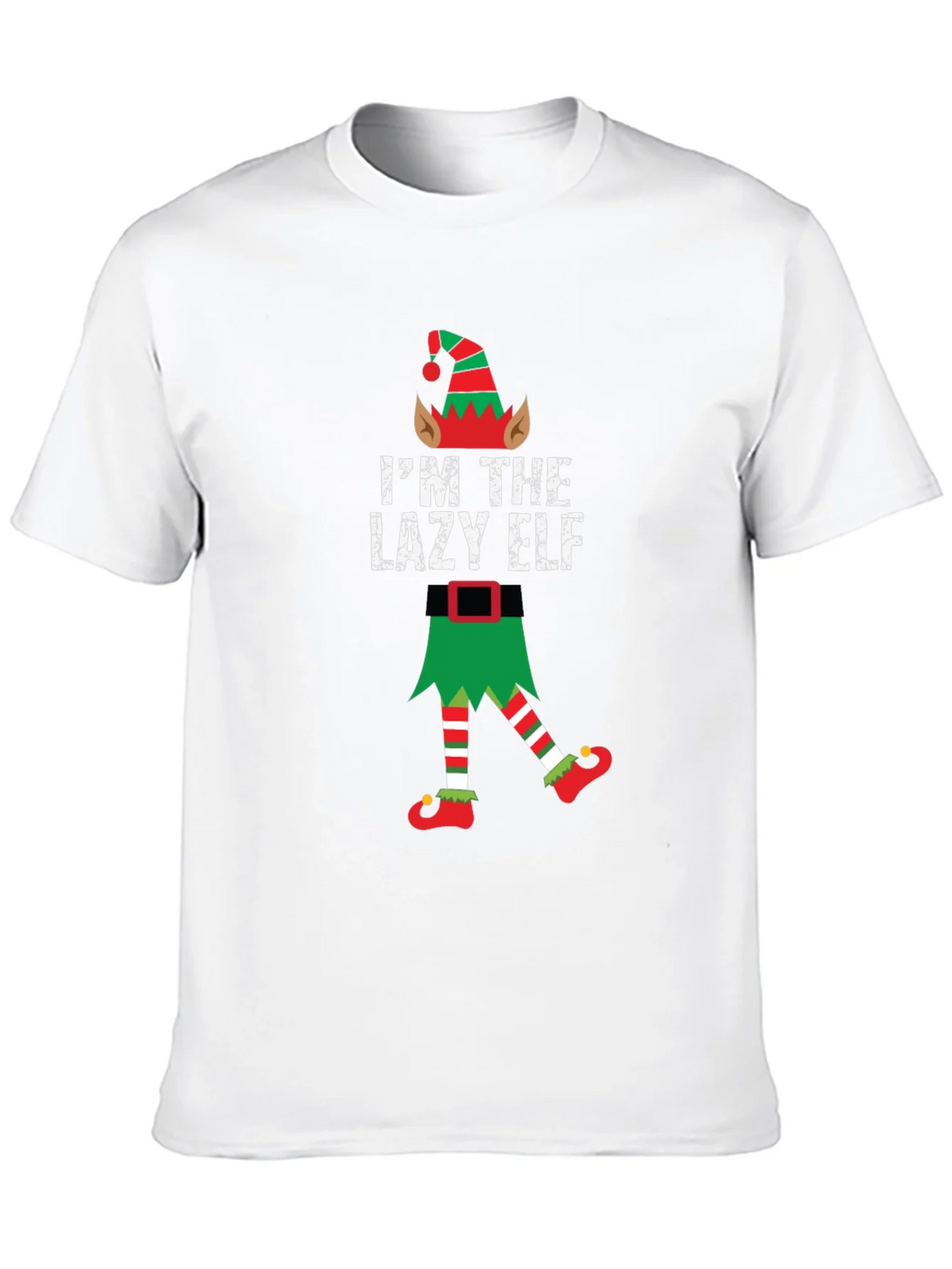 Lazy Elf Christmas T-Shirt Funny Holiday Tee product image 9