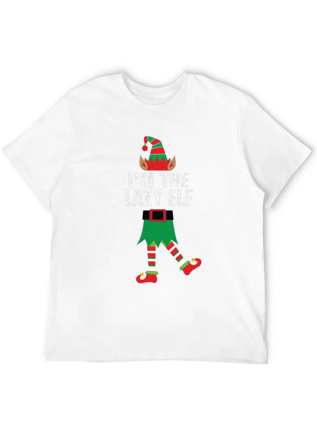 Lazy Elf Christmas T-Shirt Funny Holiday Tee product image 11