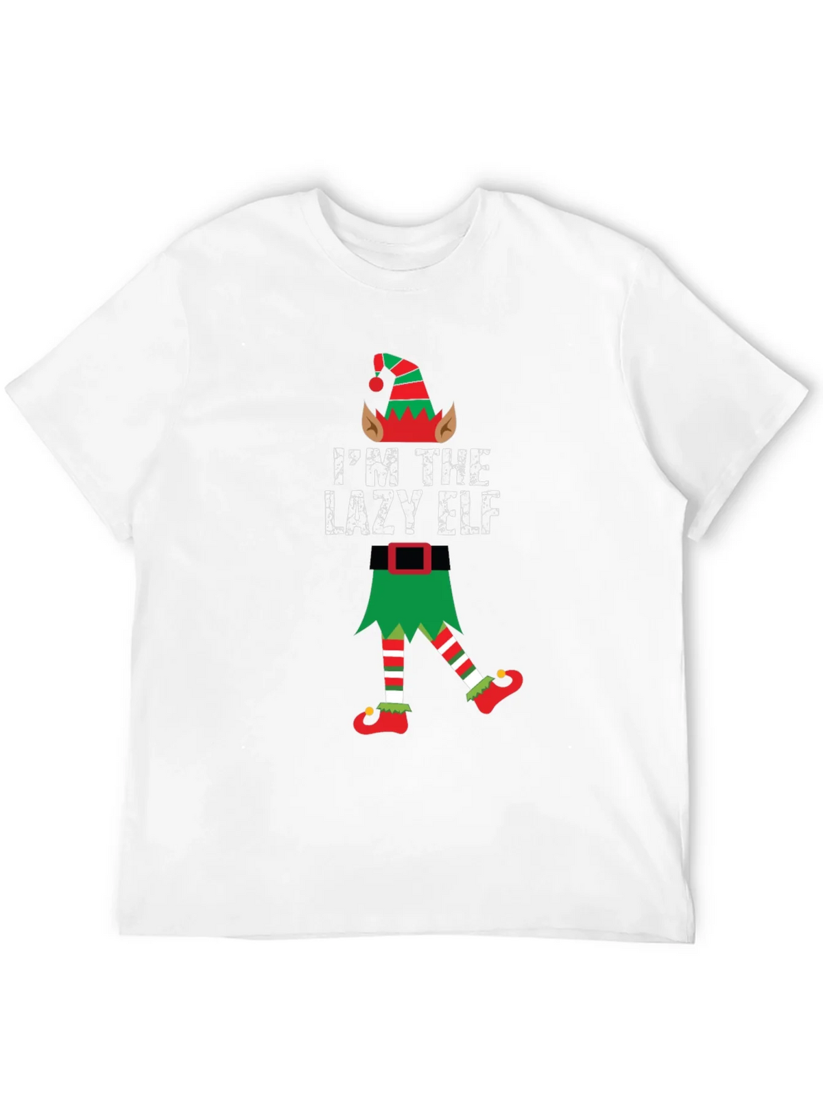 Lazy Elf Christmas T-Shirt Funny Holiday Tee product image 11